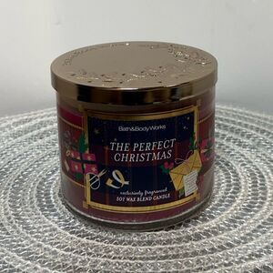 BBW The Perfect Christmas 3 Wick Scented Candle NWT